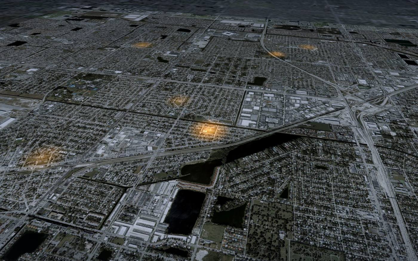 High night view over District 1